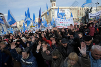 На Майдані Незалежності відбувається протест проти бідності