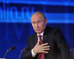 Прес-конференція Путіна: Україна стала жертвою своєї ж влади