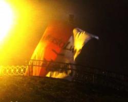 У Львові невідомі вивісили і замінували прапор Польщі