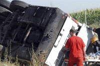 У Румунії перекинувся автобус з українськими школярами